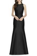 Women's Alfred Sung Dupioni Trumpet Gown - Black