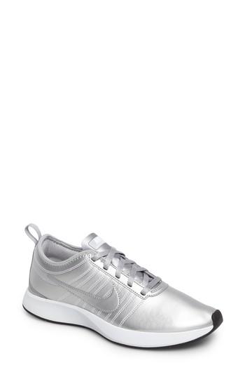 Women's Nike Dualtone Racer Prm Sneaker M - Metallic