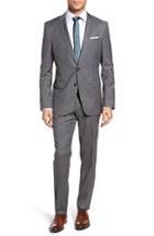 Men's Boss Huge/genius Trim Fit Stripe Wool Suit