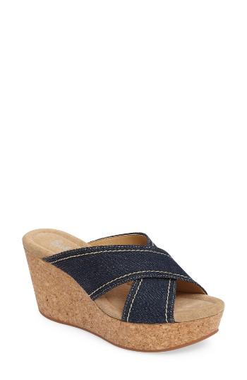 Women's Splendid Joan Wedge Sandal .5 M - Blue