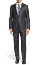 Men's Hickey Freeman Classic B Fit Solid Wool Suit