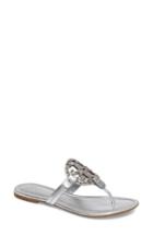 Women's Tory Burch Miller Embellished Sandal .5 M - Grey