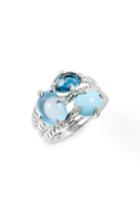 Women's David Yurman Chatelaine Three-gemstone Diamond Ring
