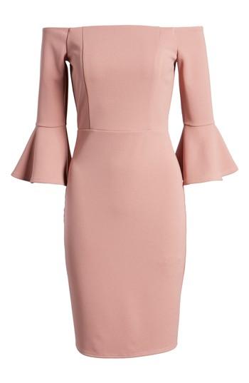 Women's Soprano Flare Sleeve Off The Shoulder Dress