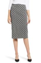Women's Halogen Dot Pencil Skirt (similar To 14w) - Grey