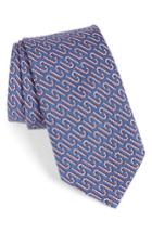 Men's Vineyard Vines Candy Cane Silk Tie, Size - Blue