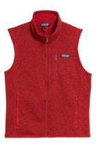 Men's Patagonia 'better Sweater' Zip Front Vest - Red