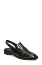 Women's Free People Abbey Road Embellished Slingback Loafer -6.5us / 36eu - Green