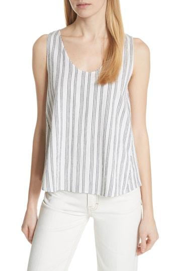 Women's Rag & Bone/jean Valley Stripe Tank - White