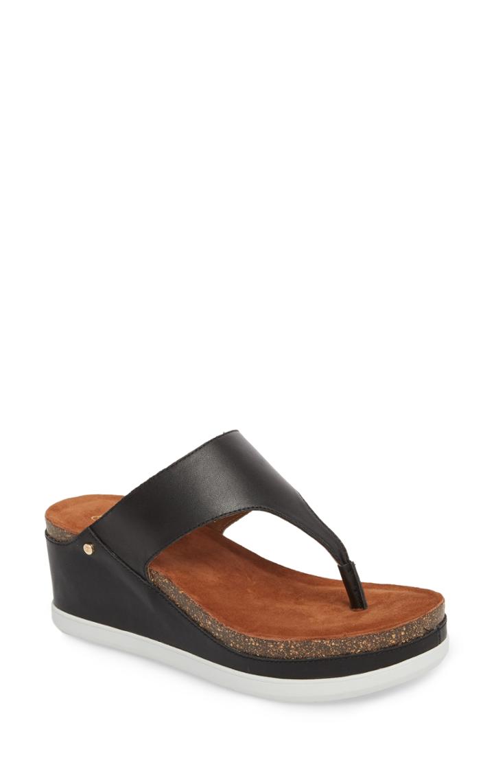Women's Sudini Paige Wedge Mule .5 W - Black