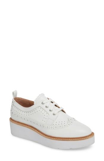 Women's Linea Paolo Mara Platform Oxford .5 M - White