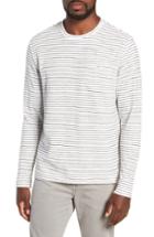 Men's Michael Bastian Stripe Long Sleeve Pocket T-shirt