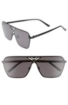Women's Bp. 70mm Cutout Shield Sunglasses - Black