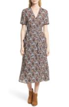 Women's A.l.c. Stephanie Print Silk Wrap Dress - Red