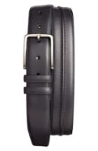 Men's Mezlan Leather Belt - Graphite