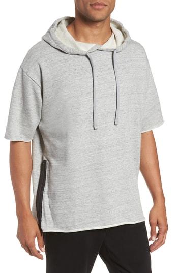 Men's Hugo Dalmond Short Sleeve Hoodie - Grey