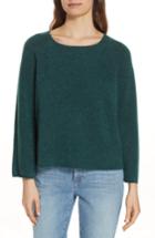 Women's Eileen Fisher Bell Sleeve Cashmere Blend Sweater - Green