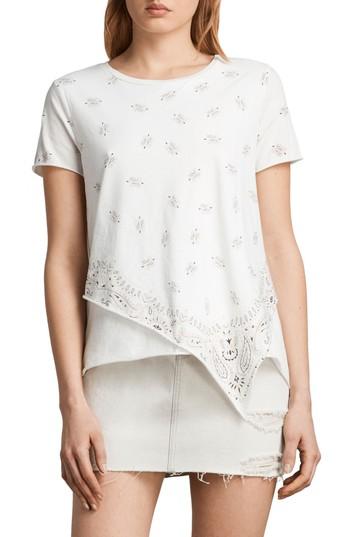 Women's Allsaints Daisy Bandana Tee - White
