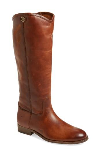 Women's Frye Melissa Button 2 Knee High Boot Regular Calf M - Brown