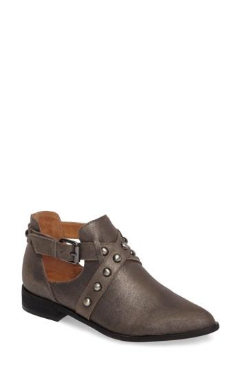 Women's Corso Como Doon Studded Cross Strap Bootie .5 M - Grey