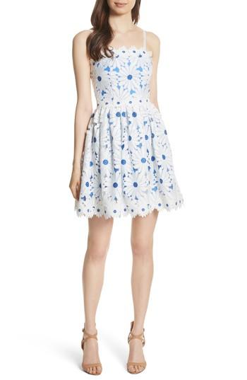 Women's Alice + Olivia Vandy Lace Minidress - White