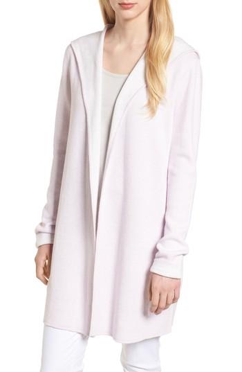 Women's Nic+zoe Traveler Reversible Hooded Cardigan - Pink