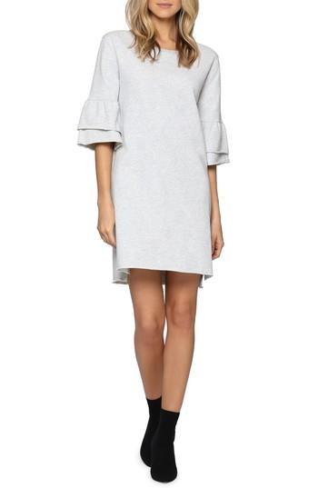 Women's Sanctuary Flutter Me Please Shift Dress - Grey