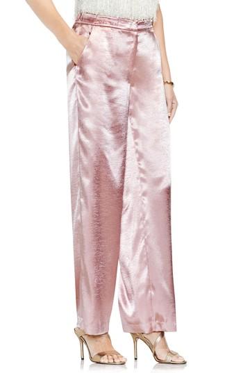 Women's Vince Camuto Wide Leg Hammered Satin Pants