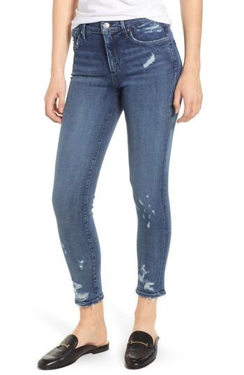 Women's Agolde Sophie Distressed High Waist Crop Skinny Jeans