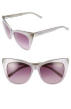 Women's Ted Baker London 54mm Cat Eye Sunglasses - Grey