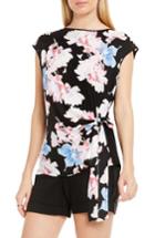 Women's Vince Camuto Poetic Bouquet Side Tie Blouse