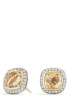 Women's David Yurman 'albion' Earrings With Semiprecious Stone And Diamonds In Gold