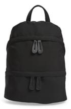Street Level Faux Leather Trim Zip Backpack -