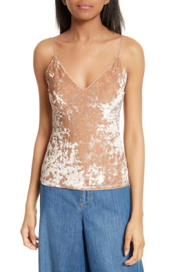 Women's Alice + Olivia Delray Crushed Velvet Camisole