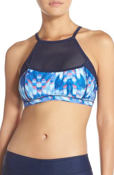 Women's Zella Mesh Inset Bikini Top