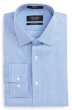 Men's Nordstrom Men's Shop Traditional Fit Herringbone Dress Shirt .5 32/33 - Blue
