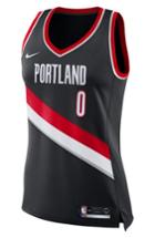 Women's Nike Portland Trail Blazers Icon Edition Swingman Women's Nba Jersey - Black