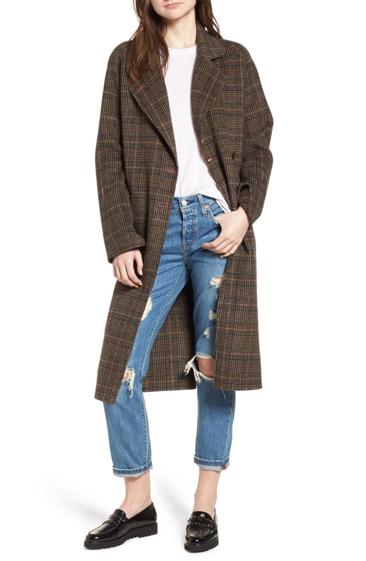 Women's J.crew Olga Boiled Wool Topcoat - Grey