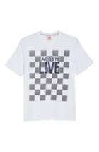 Men's Lacoste Check Graphic T-shirt - White