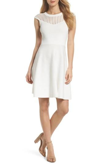 Women's French Connection Rose Fit & Flare Dress - White