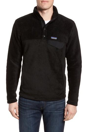 Men's Patagonia Re-tool Snap-t Pullover - Black