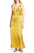 Women's Love Like Summer X Billabong Floral Satin Maxi Dress - Yellow