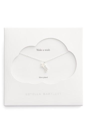 Women's Estella Bartlett Make A Wish Shooting Star Pendant Necklace