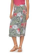 Women's Roxy Endless Valley Print Surplice Skirt
