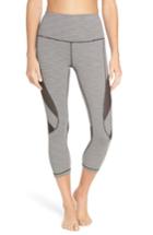 Women's Zella Optic Stripe High Waist Crop Leggings, Size - Black