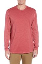 Men's Tommy Bahama Suncoast Shores Long Sleeve V-neck T-shirt, Size - Purple