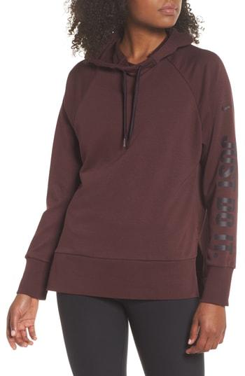 Women's Nike Dry Training Hoodie - Burgundy