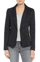 Petite Women's Olivia Moon Knit Blazer P - Black