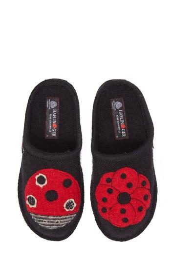 Women's Haflinger Ladybug Slipper Us / 36eu - Black