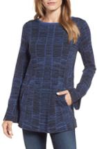Women's Nic+zoe Symmetry Cotton Blend Sweater - Blue